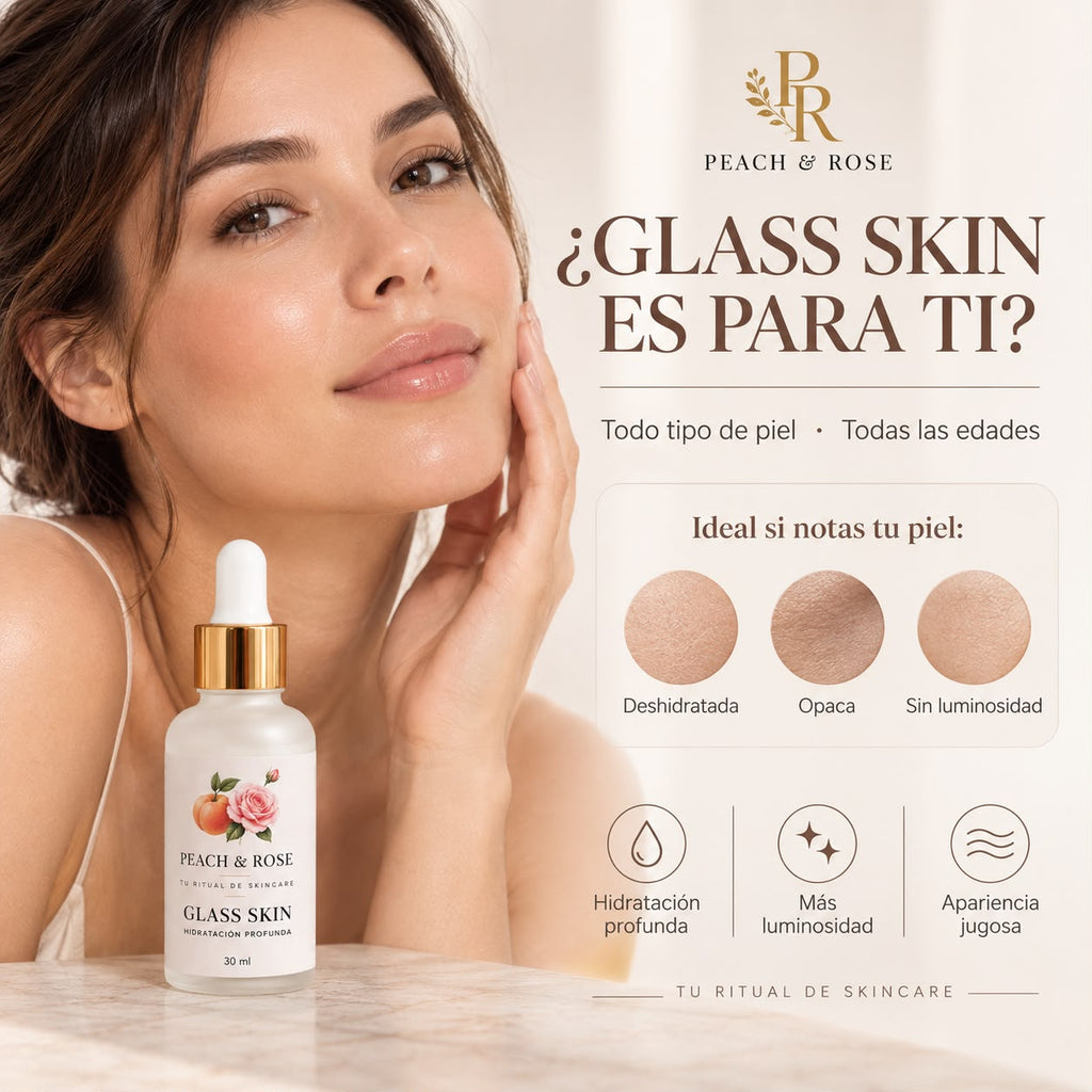 Sérum Perfeccionador Glass Skin: Textura Lisa y Acabado Porcelana".