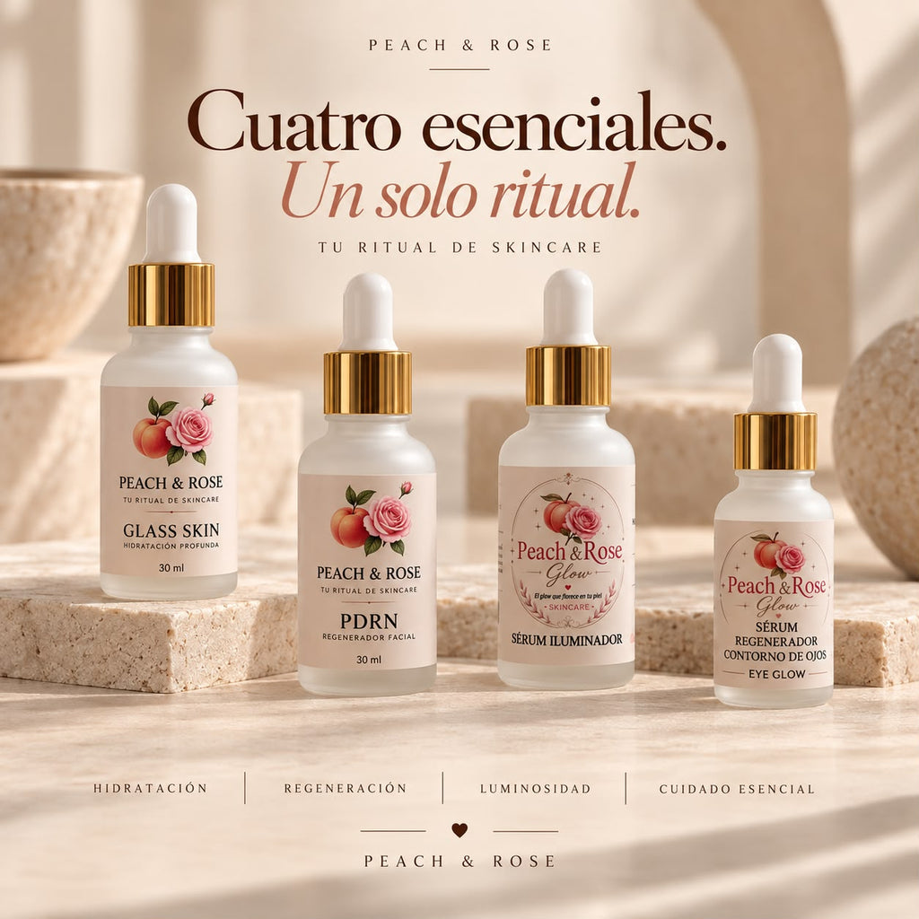 Ritual Esencial · Los 4 Sérums Peach & Rose