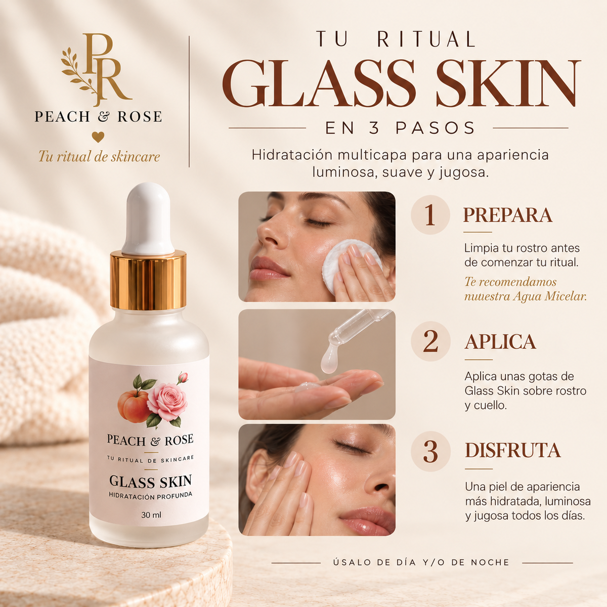Sérum Perfeccionador Glass Skin: Textura Lisa y Acabado Porcelana".