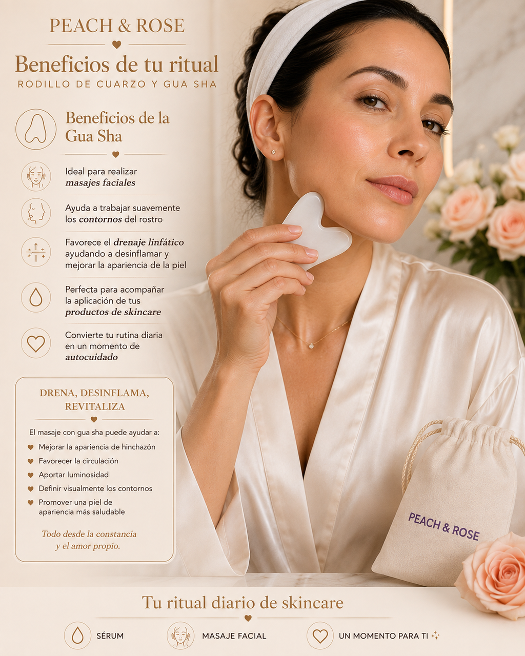 ACCESORIOS 
 FACIAL DE CUARZO BLANCO