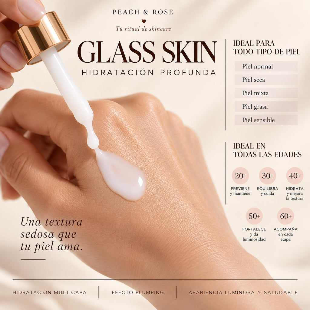 Sérum Perfeccionador Glass Skin: Textura Lisa y Acabado Porcelana".